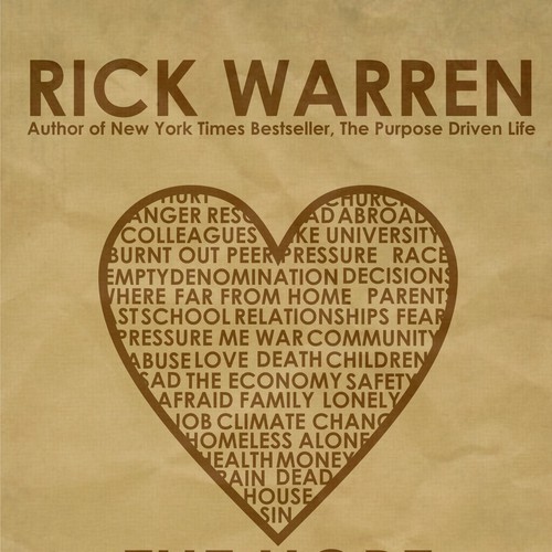 Design Rick Warren's New Book Cover Design by gordonrbarnes