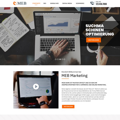 Web page design contest entry by saro3005