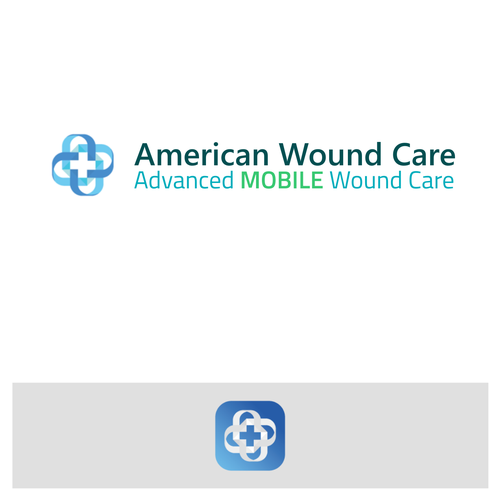 Clean logo for mobile wound care center Design by ＡＩＮＵＲＳ