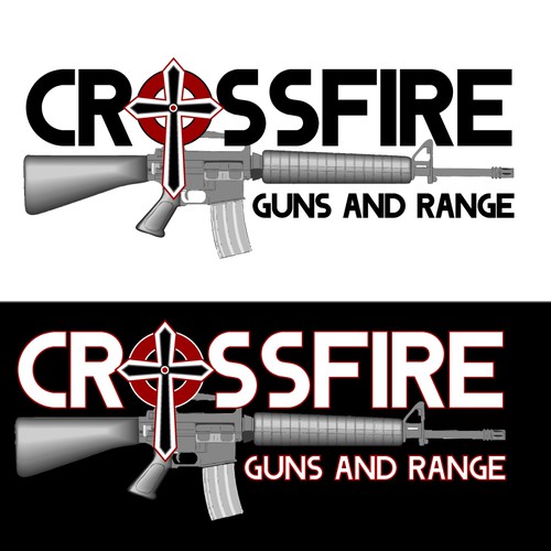 crossfire guns and range needs a new logo logo design contest 99designs logo design contest 99designs