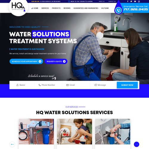 Website for Water Treatment Website Design por ♾️e2infinity♾️