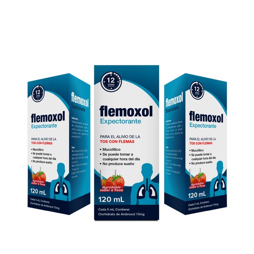 Llamativo empaque para FLEMOXOL Design by creationMB