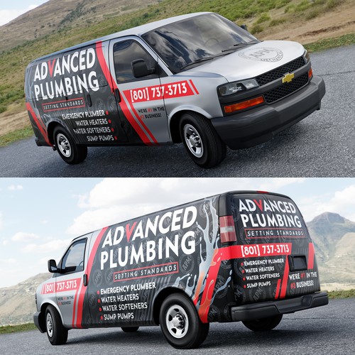 Looking for an eye catching Plumber van wrap Design by adelea