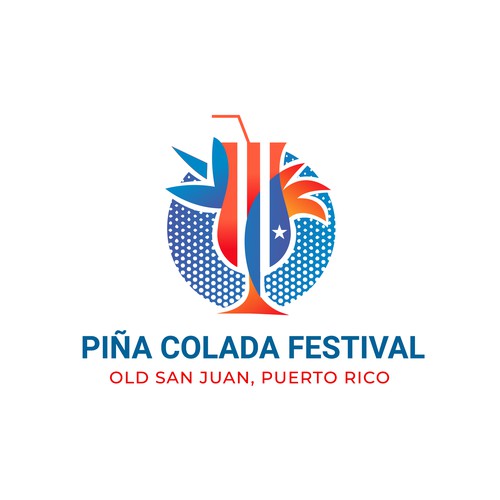 Piña Colada Festival Logo and Branding Package Design by smitadesign