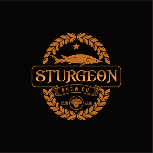 Sturgeon Brewing Company logo design | Logo & brand identity pack contest