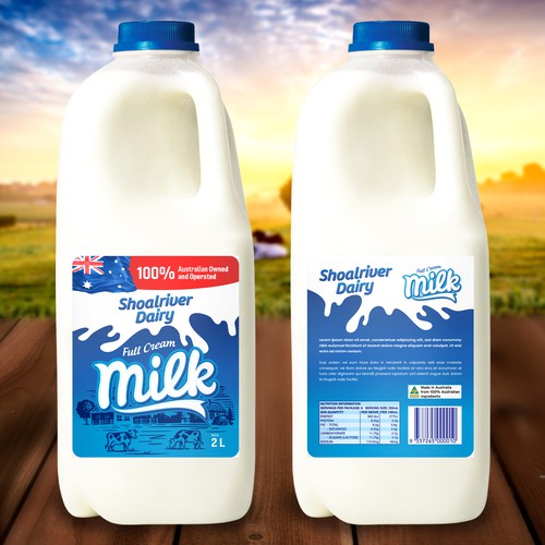 New Milk Label Design by rizal hermansyah