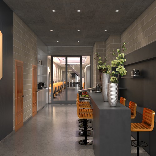 Office design for software development company Design by BenTō.