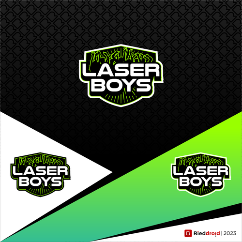 Upbeat logo design for laser-show hire/design company Design by rieddroid.™