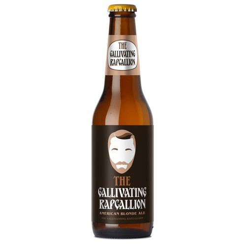 "The Gallivanting Rapscallion" beer bottle label... Ontwerp door zhutoli