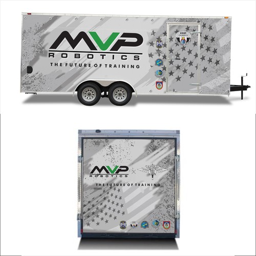 DESIGN A TRAILER WRAP FOR MILITARY ROBOTS - MVP ROBOTICS Design by dnite