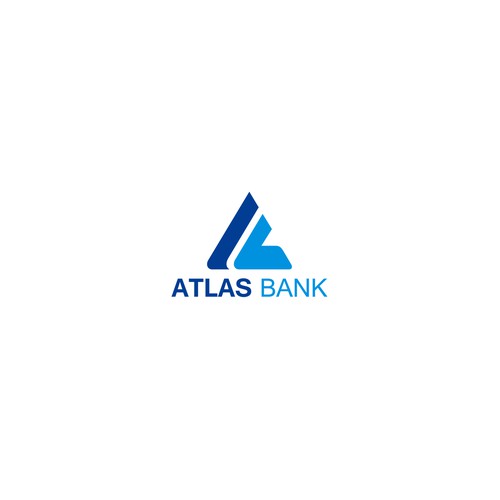 Logo for Atlas Online Bank. Design by byjudesign