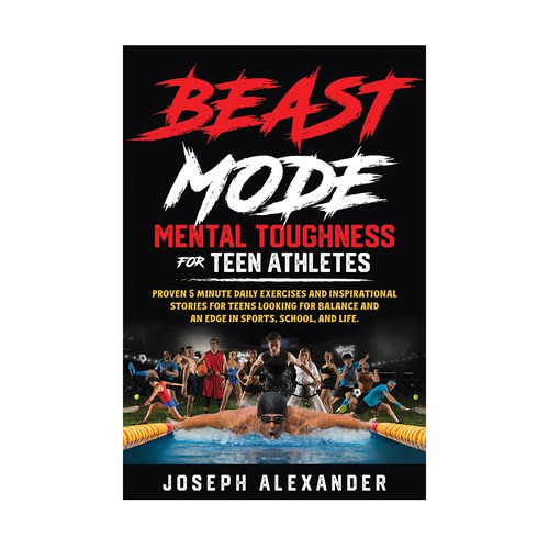 Beast Mode - Book cover design for teen mental toughness Design by R°Z°L
