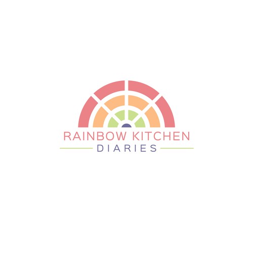 Create an elegant rainbow-based logo for new food blog Design by CindyCar