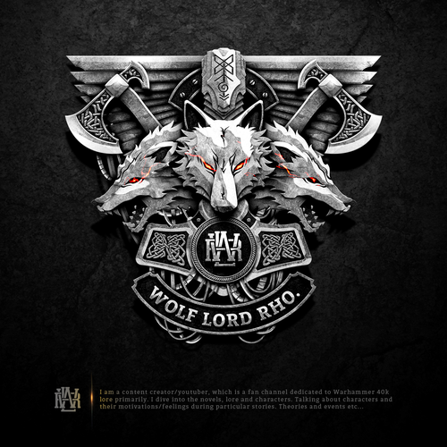 Iconic Wolf Lord Rho Logo Design Needed Réalisé par UNICO HIJO 316