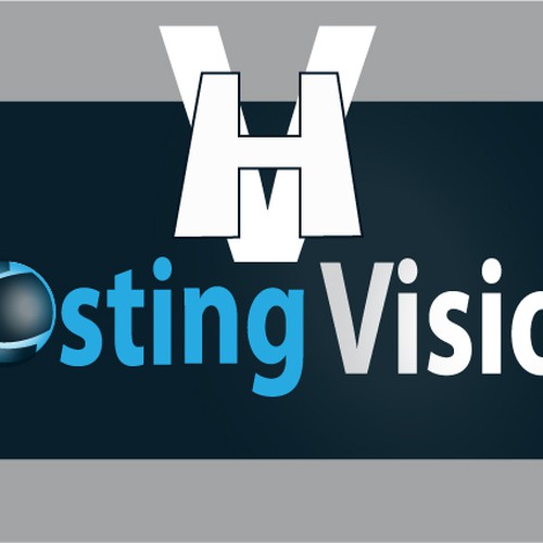 Create the next logo for Hosting Vision Design by 2U32zue