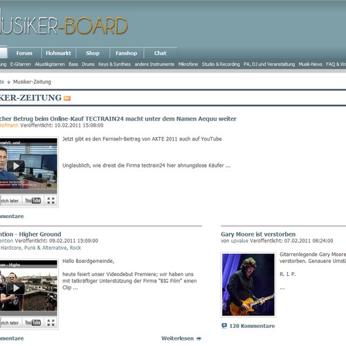 Logo Design for Musiker Board Design by wo00lf