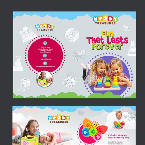 ATTRACTIVE CATALOG FOR EDUCATIONAL WOODEN CHILDREN'S TOYS Design by Marco Davelouis