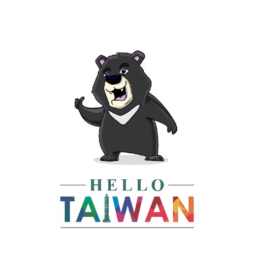 Hello Taiwan Black Bear Design by |Alex|