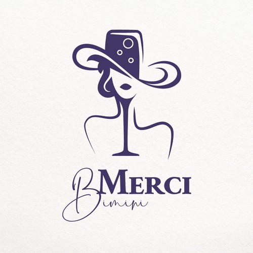 Design a logo for a boutique French cafe and champagne bar Design by Helen MOT