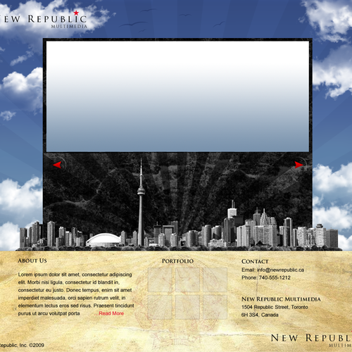 Media Companies New Design. PSD Only! Design by Vector Hero