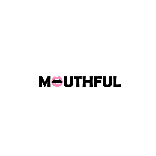 Strong, spunky yet clean logo for mouthful Design by Replika_