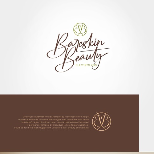 Design an industrial chic logo and business card for high end Electrolysis Company. Design by khingkhing