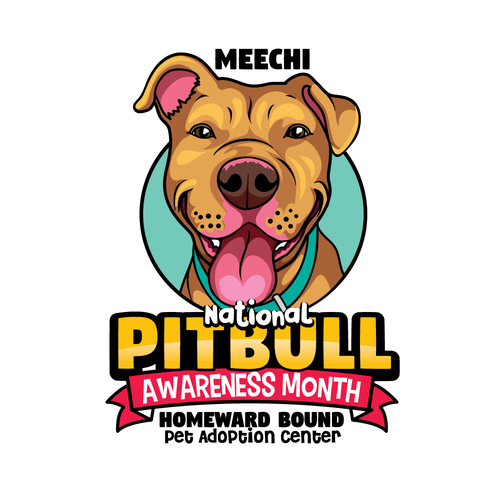 Magic Meechi - National Pitbull Awareness Month Design by 3AM3I