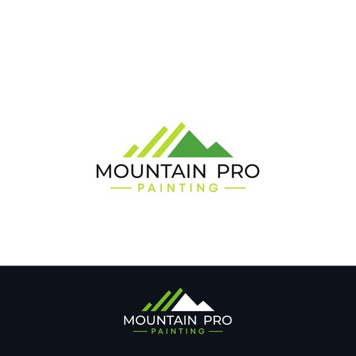 High-end, tech-focused Colorado painting company brand package Design by nov's