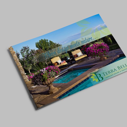 Create an upscale brochure for Terra Bella Landscape Architecture Design by Pocahontas