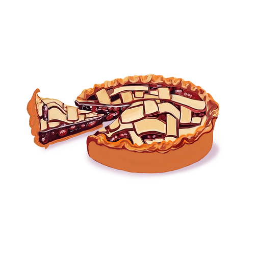 Have a slice of tasty pie Design by MamOon T.