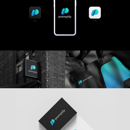 Modern, Simple and Sleek Logo for Promptify.com Design by VisibleGravity™