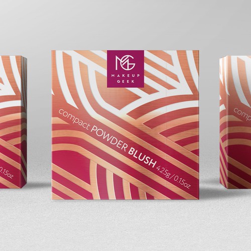 Makeup Geek Blush Box w/ Art Deco Influences Design by bcra