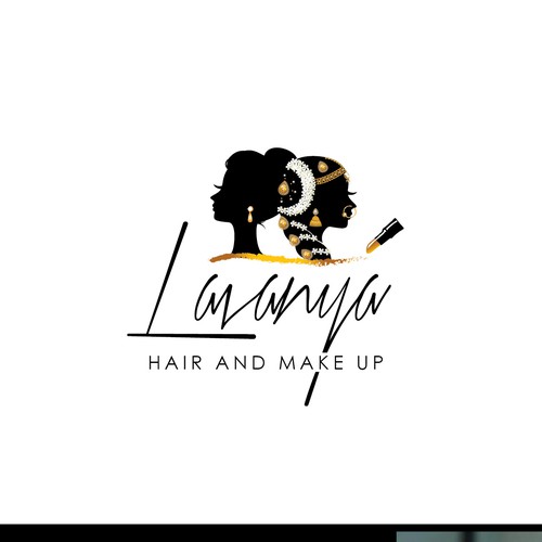 Indian/Western - Hair and Make up logo Design by WiBBy