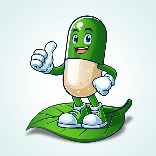 Capsule Mascot fo Herbal Company