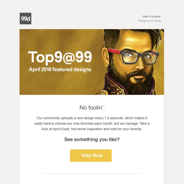 Top 9 at 99 - April 2016