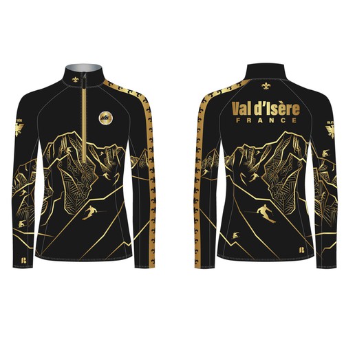 "National Brotherhood of Snowsports:   Luxury Shirt – Val d’Isère, France" winning Clothing or apparel by Irisha_design