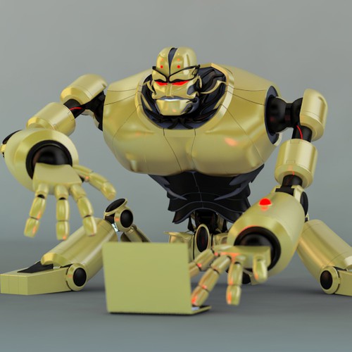 Computer modeled (CG) evil robot illustration Design von cana