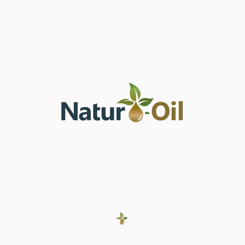 Logo representing bio based oil products. Design réalisé par Owlman Creatives