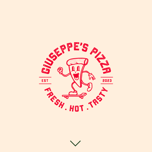 Modern & hip logo for a mobile pizza business Design by BearFace™