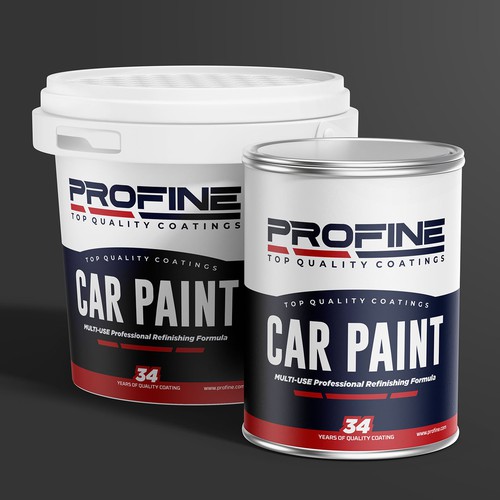 Label for our professional automotive and industrial coatings products Réalisé par Xavier Forcadell