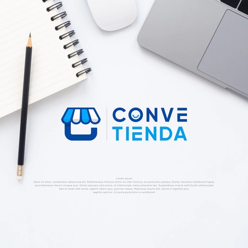 Nuevo logotipo para tiendas moviles y tiendas especializadas con cafetería Design by masmuse