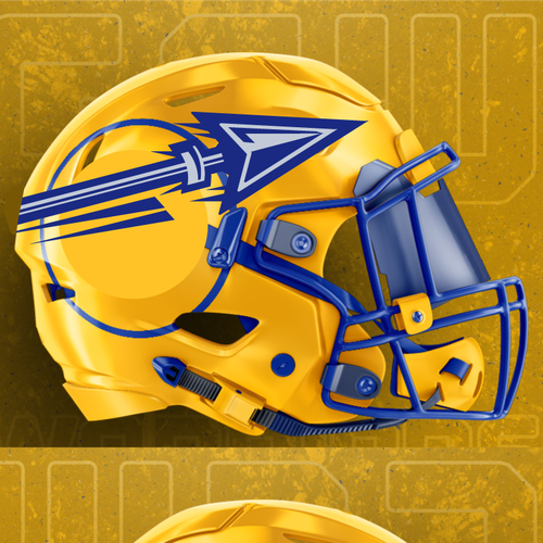 Football helmet logo store design