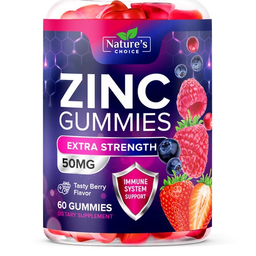 Tasty Zinc Gummies design needed for Nature's Choice Ontwerp door TUNSAY