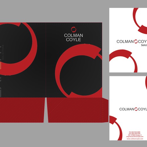 A4 folder cover design for solicitors Design by OKVisuals