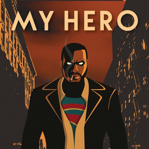 Create a Superhero graphic novel cover for a dramatic novel Design réalisé par Vuk N.