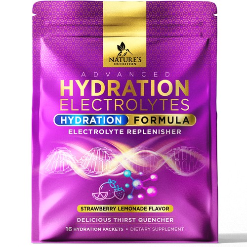 Refreshing Hydration Electrolytes Design Needed for Nature's Nutrition Design by agooshe