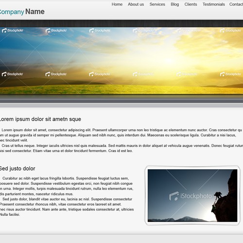 1-3 Page Website Template Design von kpp0209