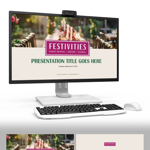 Festivities Powerpoint Deck Design by Wisden