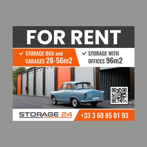 Creative banner design for a storage company Design by dezignedge*