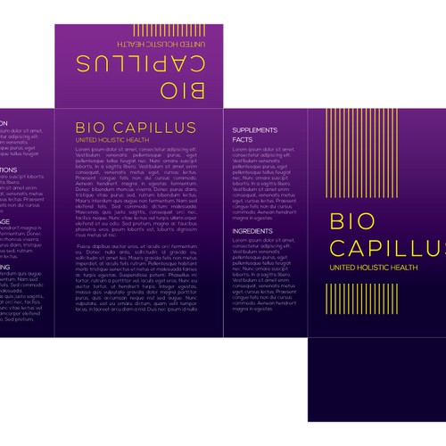 Be bold (so our customers don't have to) and create a winning label design for a hair growth supplement Design by Ana2206